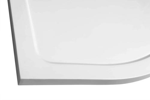 Brodzik prysznicowy półokrągły kompozytowy R55 90 x 90 x 3 cm TECMI PQ559 Aqualine zbliżenie