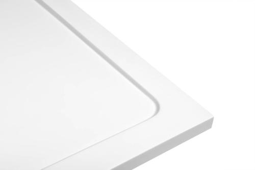 Brodzik prysznicowy kwadratowy kompozytowy 80 x 80 x 3 cm TECMI PQ008 Aqualine zbliżenie