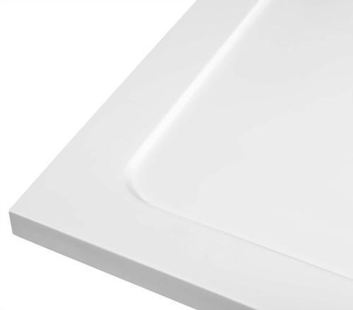 Brodzik prysznicowy prostokątny kompozytowy 120 x 90 cm TECMI PQ12090 Aqualine zbliżenie