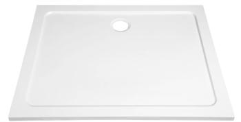 Brodzik prysznicowy prostokątny kompozytowy 120 x 80 cm TECMI PQ12080 Aqualine z boku