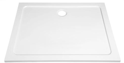 Brodzik prysznicowy prostokątny kompozytowy 120 x 80 cm TECMI PQ12080 Aqualine z boku