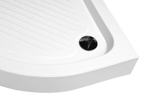 Brodzik prysznicowy półokrągły akrylowy R55 90 x 90 x 15 cm kompletny BTTR90 Aqualine zbliżenie