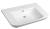 Umywalka ceramiczna 70 x 48 cm biały DORI FS1D1 Sapho