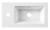 Umywalka kompozytowa mała 40 x 22 cm biały LM420 Aqualine z góry