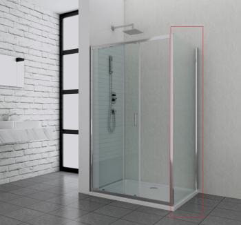 ELITE CHROME Ścianka prysznicowa 90x195 cm F90 Sanotechnik