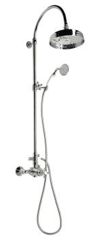 Zestaw natryskowy z baterią termostatyczną chrom ANTEA SET041 Reitano