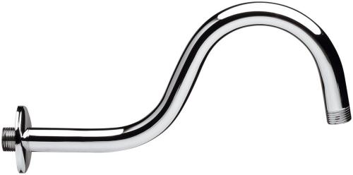 Ramię deszczowni ścienne kształt S, 30 cm chrom BR551 Sapho