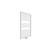 Grzejnik łazienkowy 600 x 1228 mm biały 565 W RIMINI R122 Sanotechnik