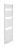 Grzejnik łazienkowy 590 x 1624 mm biały 835 W GRAZ G162 Sanotechnik