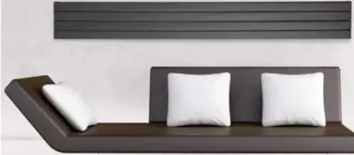 Grzejnik łazienkowy 459 x 1800 mm antracyt 847 W EISENSTADT EA459 Sanotechnik wizualizacja