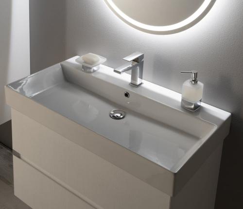 Bateria umywalkowa stojąca chrom połysk DIMY DM002 Sapho wizualizacja