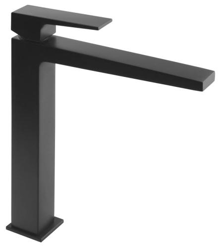 Bateria umywalkowa stojąca wysoka czarny mat DIMY DM006BL Sapho