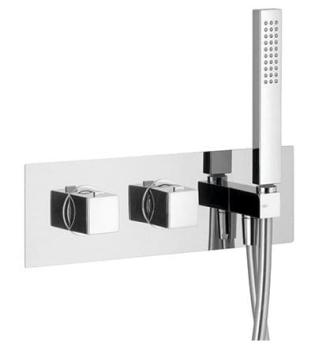 Bateria prysznicowa podtynkowa termostatyczna chrom DIMY DM493 Sapho
