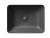 Umywalka ceramiczna nablatowa 50 x 38 cm czarny mat SAND 903726 GSI z góry