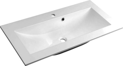 Umywalka kompozytowa wpuszczana w blat 80 x 45cm biały YUKON YU080 Sapho