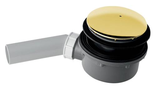 Syfon do brodzika prysznicowego RETRO fi 90 mm złoto 905691 Kerasan