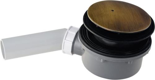 Syfon do brodzika prysznicowego RETRO fi 90 mm brąz 905693 Kerasan