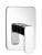 Bateria prysznicowa podtynkowa 1 funkcyjna chrom FACTOR FC541 Aqualine