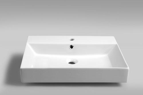 Umywalka ceramiczna meblowa 60 x 46 cm biały KARE 60 17060 Sapho front