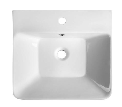 Umywalka ceramiczna meblowa 50 x 46 cm biały THALIE TH11050 Sapho z góry