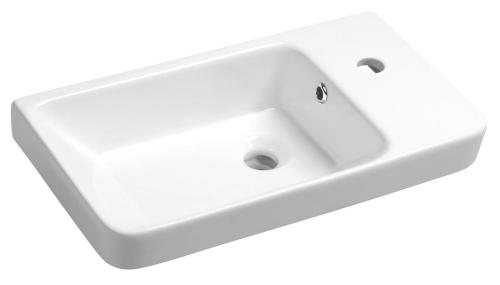 Umywalka ceramiczna 55 x 33 cm biały LUXA 11054 Sapho