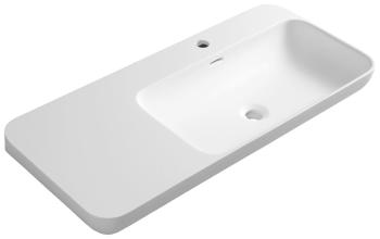 Umywalka rockstone 90 x 40 cm biały mat lewa NIAGARA WN972 Sapho