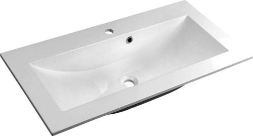 Umywalka kompozytowa wpuszczana w blat 70 x 45cm biały Yukon YU070 Sapho