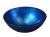 Umywalka nablatowa szklana 40 x 14 cm niebieski MURANO BLU AL5318-65 Sapho