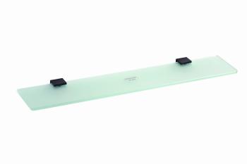 NERO Półka szklana z czarnymi uchwytam 60 x 11,8 cm 135002240 Bemeta
