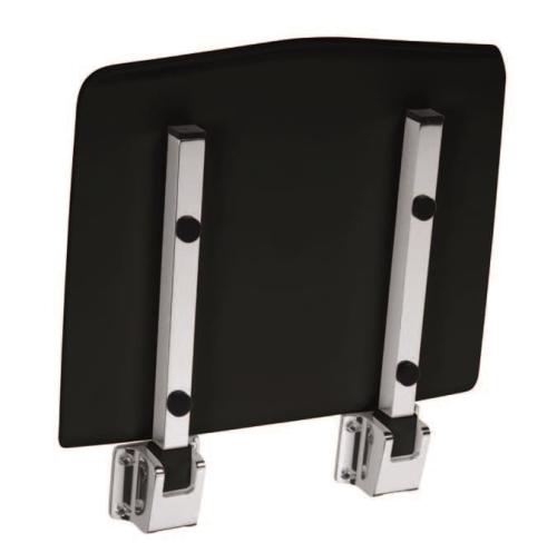 Siedzisko prysznicowe czarne 34 x33 cm 203125064 Bemeta złożone