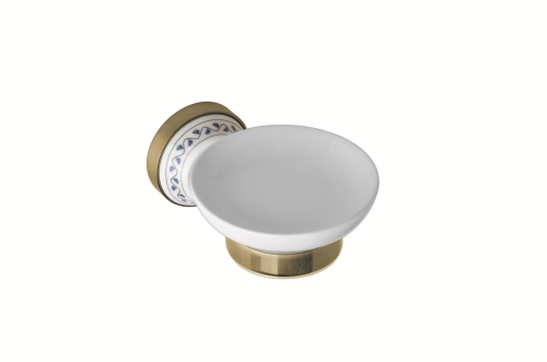 KERA mydelniczka brąz z ozdobnym elementem ceramicznym 144708027 Bemeta