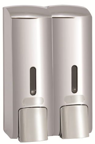 Dozownik do mydła podwójny 2 x 300 ml 121209132 Bemeta