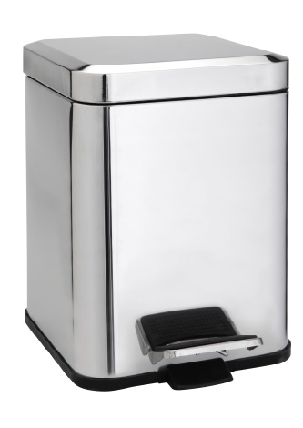 Kosz na śmieci 6l stal nierdzewna połysk 125115071 Bemeta