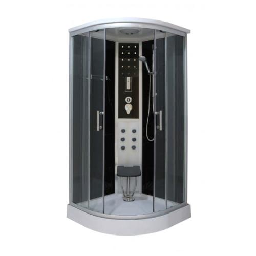 Kabina prysznicowa z hydromasażem półokrągła 100 x 100 x 215 cm COMFORT CL100 Sanotechnik