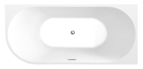 Wanna wolnostojąca 170x80 cm prawa TIBERA E1015 Aqualine z góry