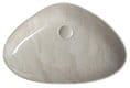 Umywalka nablatowa ceramiczna 58,5 x 39 cm beżowy marmur Dalma MM227 Sapho z góry