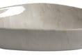 Umywalka nablatowa ceramiczna 58,5 x 39 cm beżowy marmur Dalma MM227 Sapho z boku