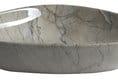 Umywalka nablatowa ceramiczna 58,5 x 39 cm szary marmur Dalma MM213 Sapho