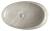 Umywalka nablatowa ceramiczna 68 x44 x 16,5 cm beżowy marmur Dalma MM327 Sapho z góry