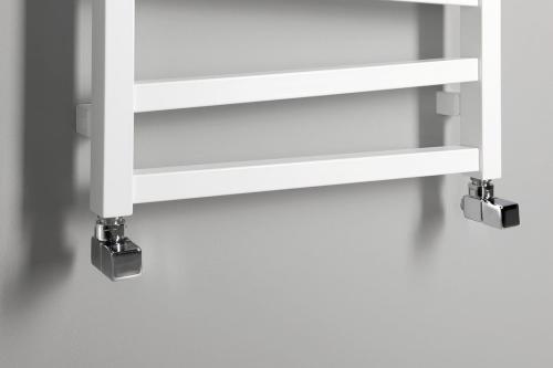 Grzejnik łazienkowy 500 x 1334 mm biały 490 W ZIG ZG513 Sapho podłaczenie