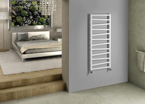 Grzejnik łazienkowy 500 x 1334 mm biały 490 W ZIG ZG513 Sapho wizualizacja