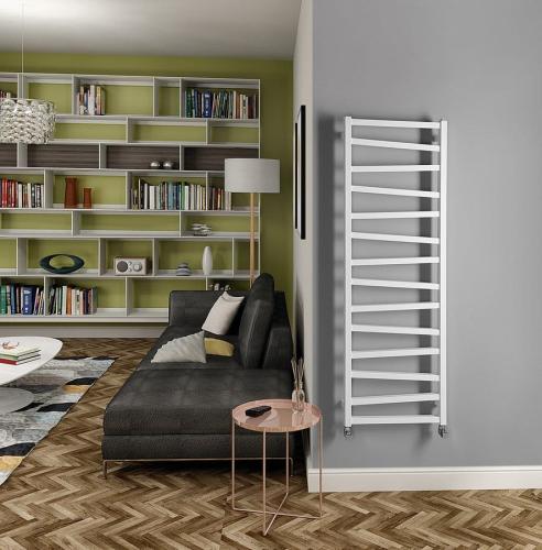 Grzejnik łazienkowy 500 x 1572 mm biały 582 W ZIG ZG516 Sapho wizualizacja
