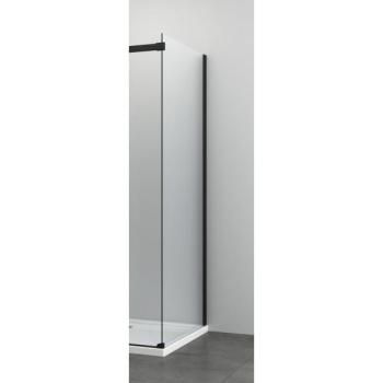ELITE BLACK Ścianka prysznicowa profil czarny mat 80x195 cm H80B Sanotechnik