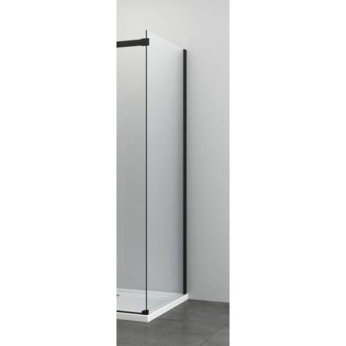 ELITE BLACK Ścianka prysznicowa profil czarny mat 90x195 cm H90B Sanotechnik
