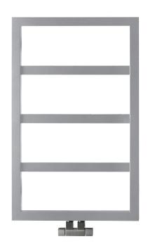 Grzejnik łazienkowy 550 x 904 mm srebrny struktura 292 W DENALI DN609SS Sapho