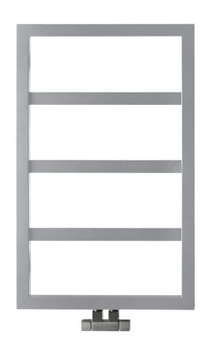 Grzejnik łazienkowy 550 x 904 mm srebrny struktura 292 W DENALI DN609SS Sapho
