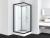 Kabina prysznicowa wolnostojąca kwadratowa czarna 90 x 90 x 203 cm UNI 2 PS15B Sanotechnik