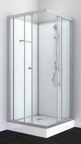 Kabina prysznicowa wolnostojąca kwadratowa 90 x 90 x 203 cm FORTE 2PS15 Sanotechnik