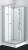 Kabina prysznicowa wolnostojąca kwadratowa 90 x 90 x 203 cm FORTE 2PS15 Sanotechnik