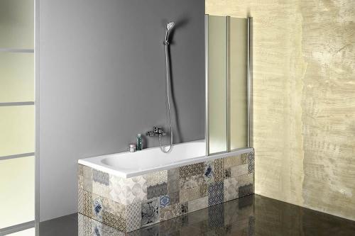 Parawan nawannowy srebrny 1000 mm VANDA AQ1140 Aqualine aranżacja